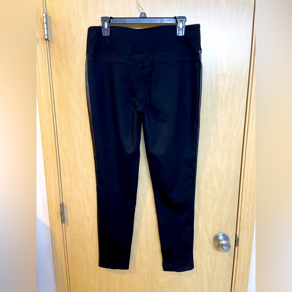Women’s Faux Leather Pants in front. Only worn once! Like new! - Picture 2 of 6